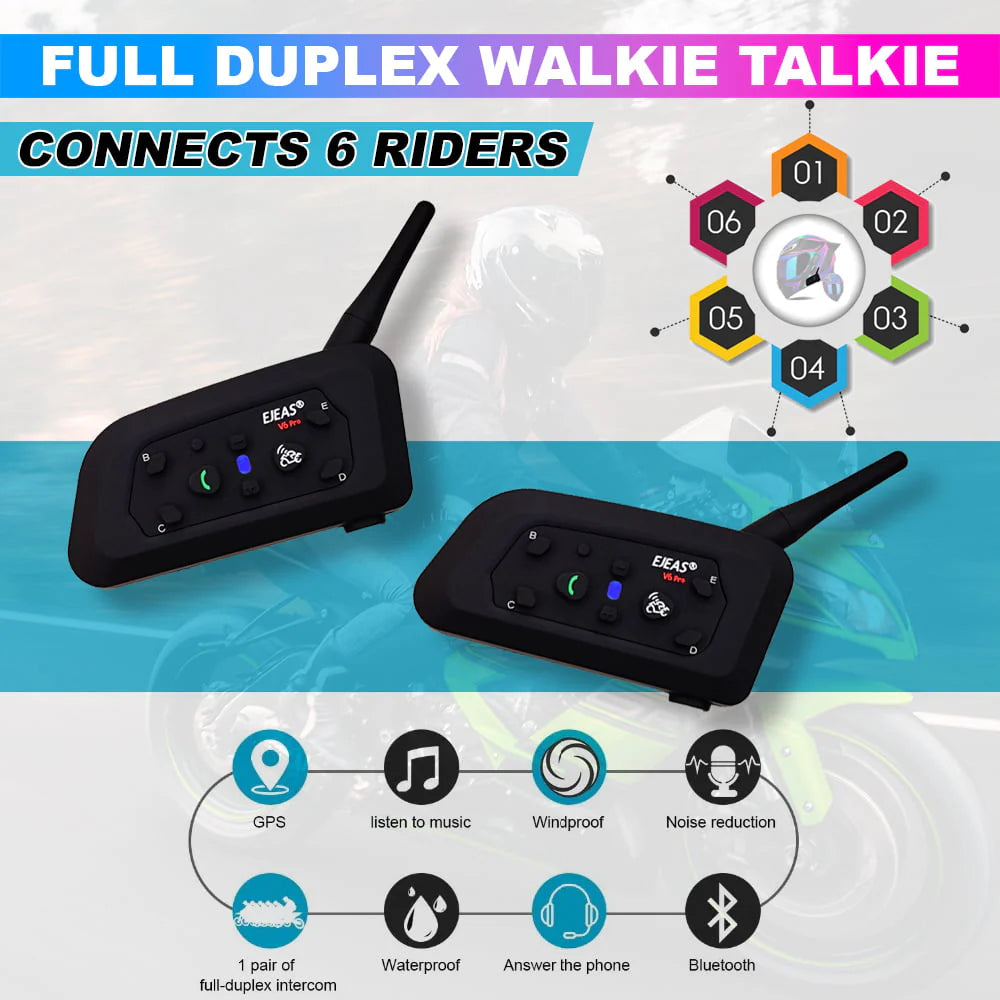 Helmet Intercom V6 Pro - ItZspeed
