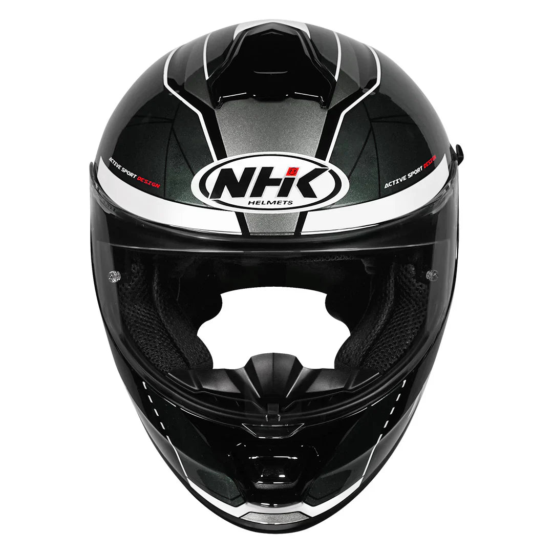 NHK K5R Triangle Gray Color helmet - ItZspeed