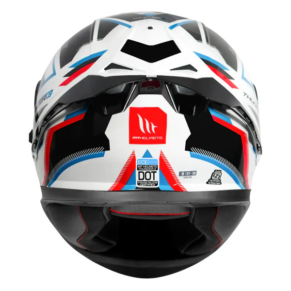 MT THUNDER 3 Pro Blaze Helmet Black & White Color - ItZspeed