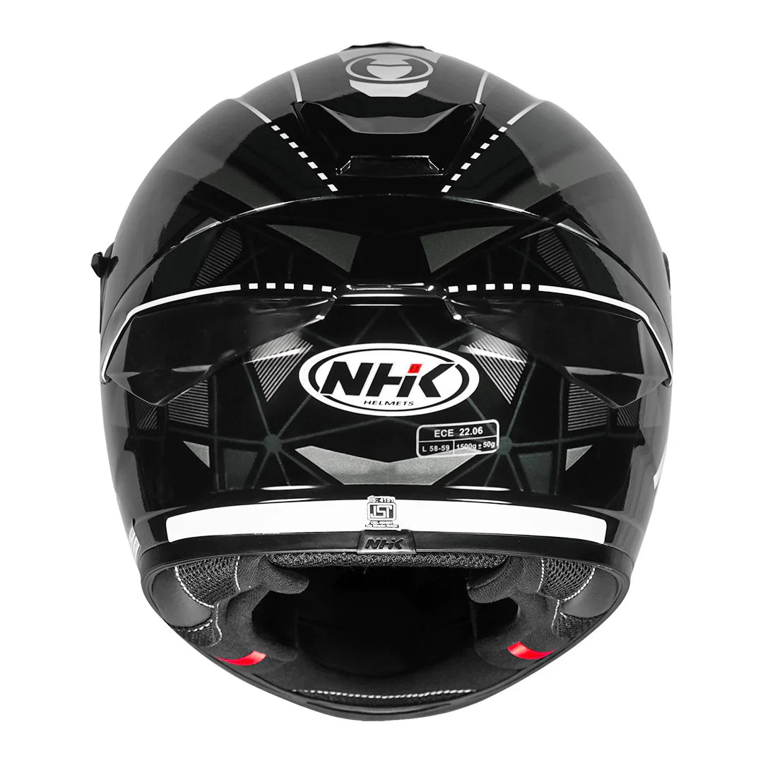 NHK K5R Triangle Gray Color helmet - ItZspeed