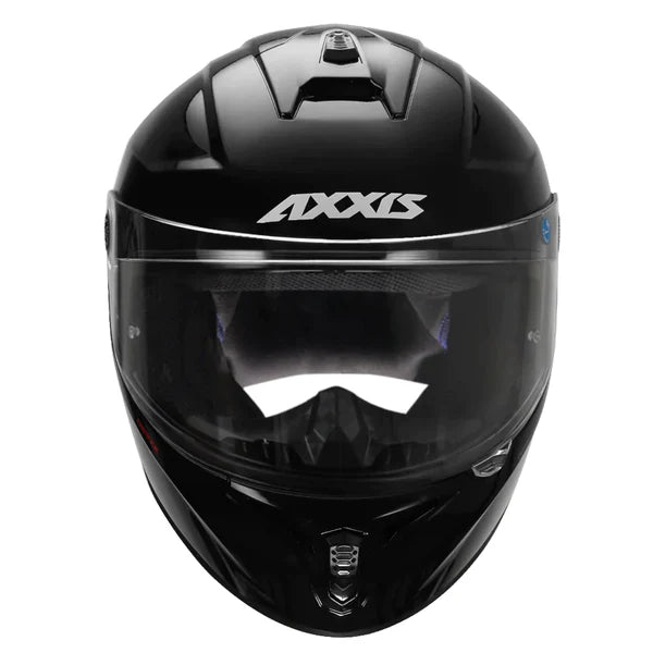 Axxis Draken S Solid Gloss Helmet Glossy Black with Free Smoke Visor - ItZspeed
