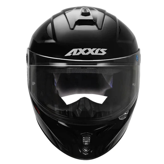 Axxis Draken S Solid Gloss Helmet Glossy Black with Free Smoke Visor - ItZspeed
