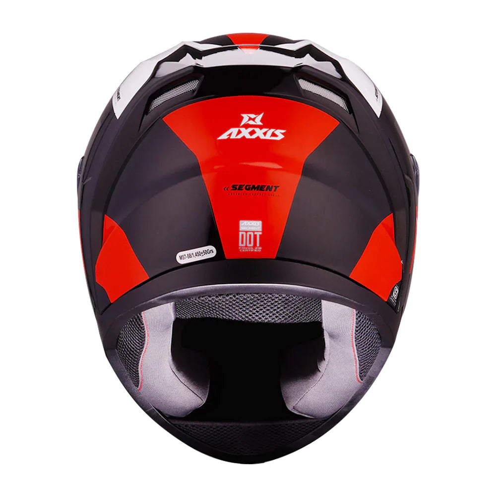 Axxis Segment Leders Helmet Glossy Black & Red color - ItZspeed