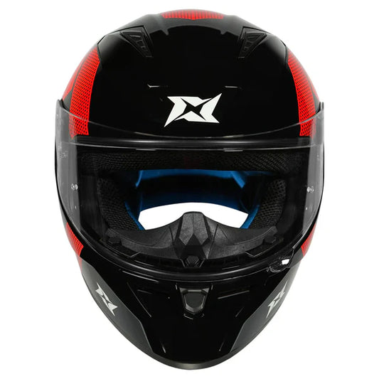 Axxis Segment Square Helmet A5 Glossy Black & Red - ItZspeed
