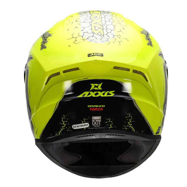 Axxis Draken Forza Helmet Lime Green (Yellow) - ItZspeed