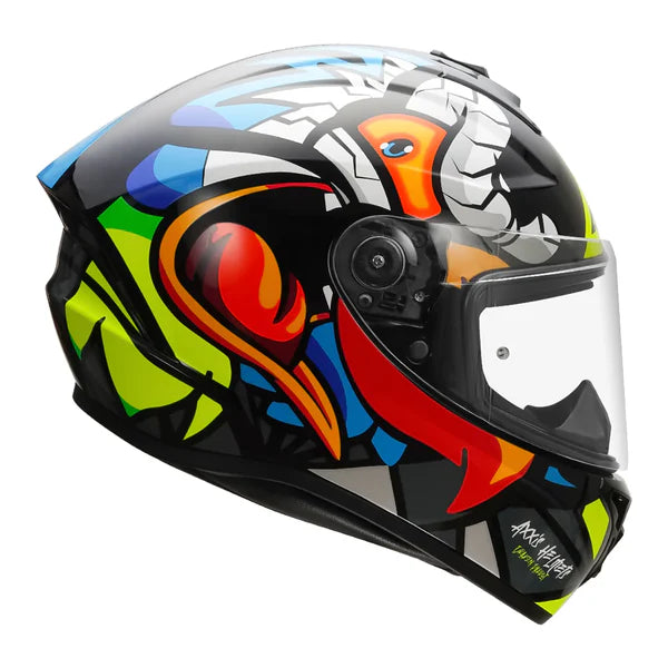 Axxis Draken Parrot Helmet - ItZspeed