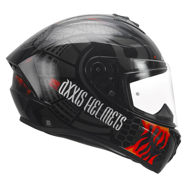 Axxis Draken S Maori Devil Helmet Black & Red color - ItZspeed