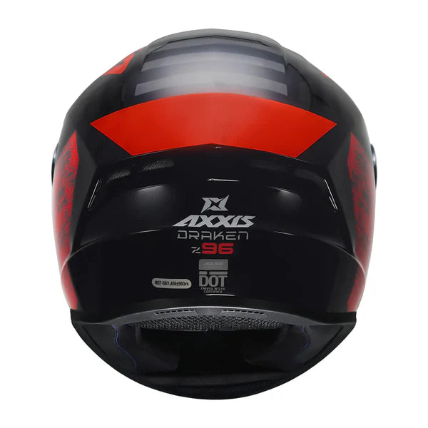 Axxis Draken S Z96 Helmet in Black & Red Color - ItZspeed