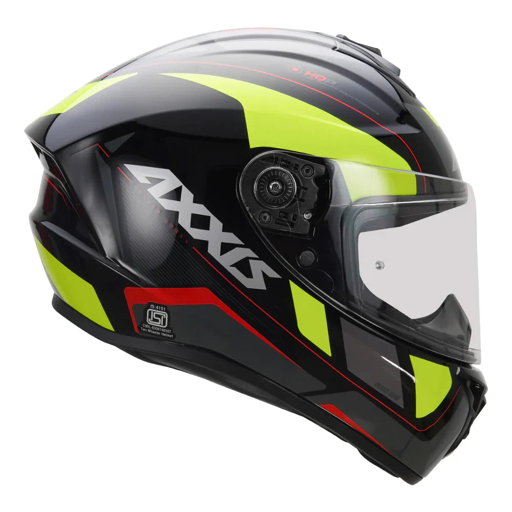 Axxis Draken Wind Helmet Black & Yellow color - ItZspeed