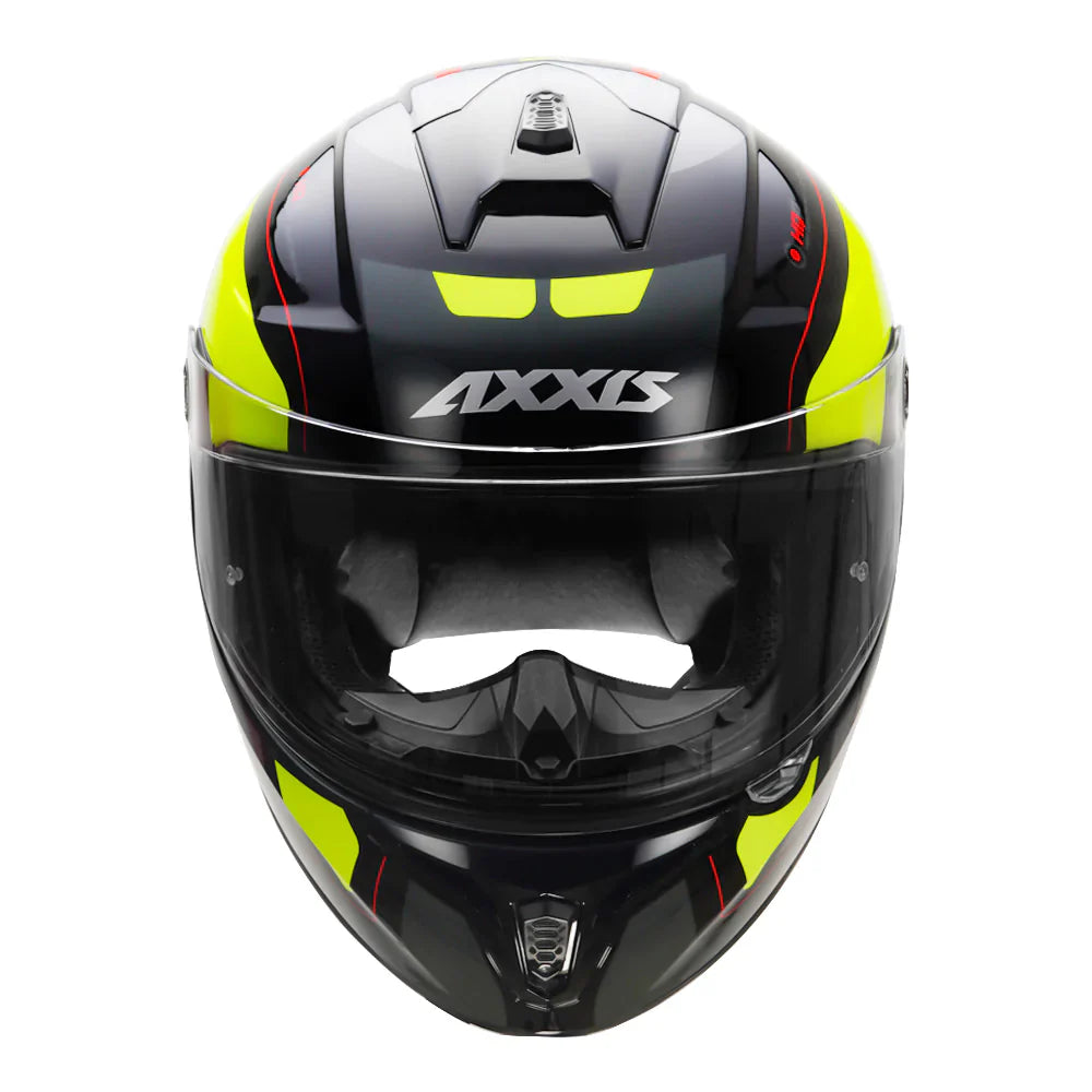 Axxis Draken Wind Helmet Black & Yellow color - ItZspeed