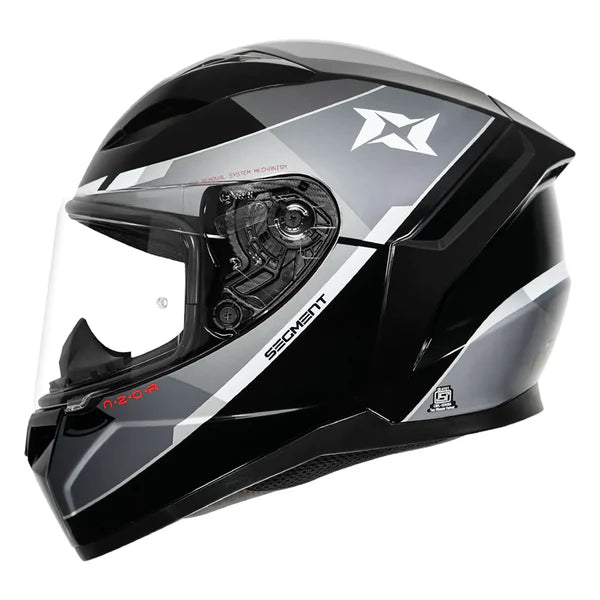 Axxis Segment Azor Helmet Glossy Black & Grey - ItZspeed