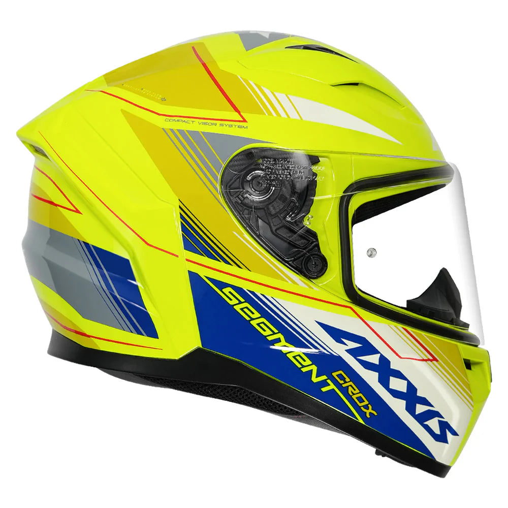 Axxis Segment Crox Helmet Lime Green Color - ItZspeed