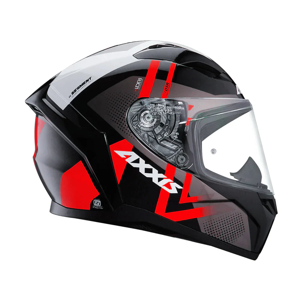 Axxis Segment Leders Helmet Glossy Black & Red color - ItZspeed