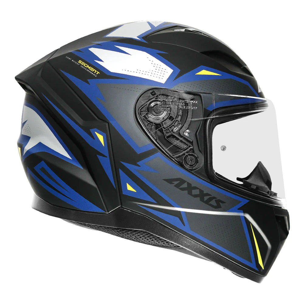 Axxis Segment Mad Helmet Blue & black color - ItZspeed