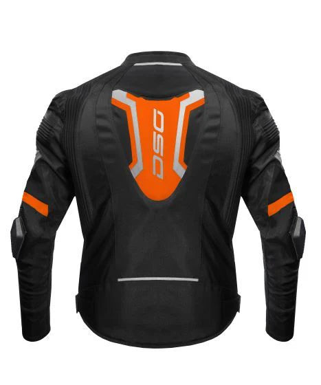 DSG Race Pro V2 Rider Jacket Orange Fluo Black Color - ItZspeed