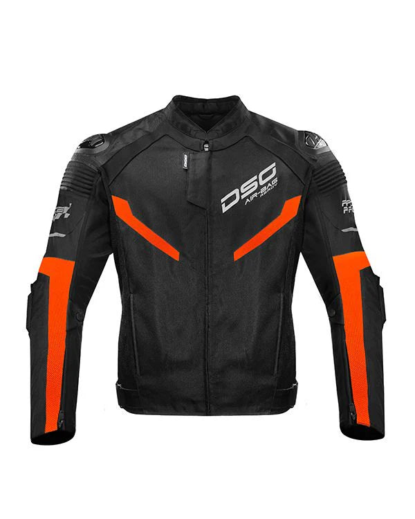 DSG Race Pro V2 Rider Jacket Orange Fluo Black Color - ItZspeed