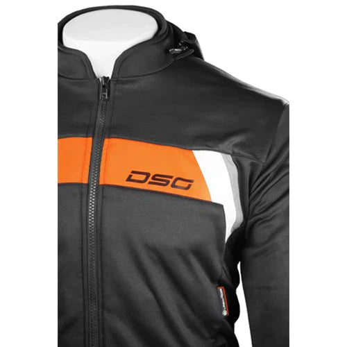 DSG Urban Rider Hoodie (Black Fluro Red) - ItZspeed