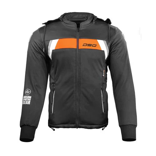 DSG Urban Rider Hoodie (Black Fluro Red) - ItZspeed