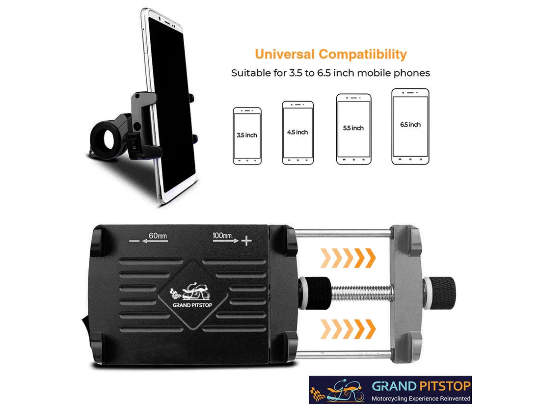 Grand Pitstop Claw Grip Mobile Holder Mount - Black - ItZspeed