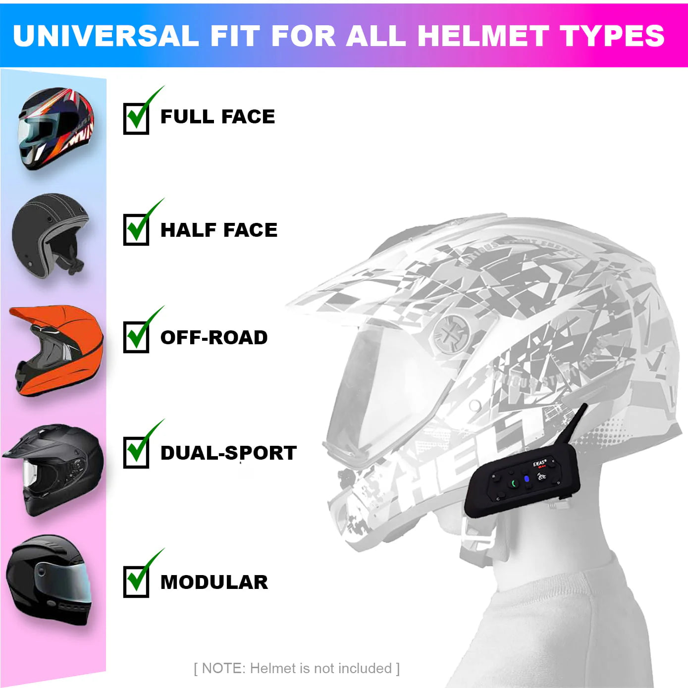 Helmet Intercom V6 Pro - ItZspeed