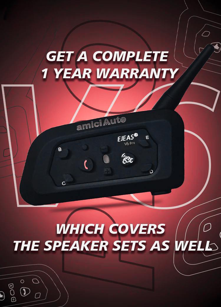 Helmet Intercom V6 Pro - ItZspeed