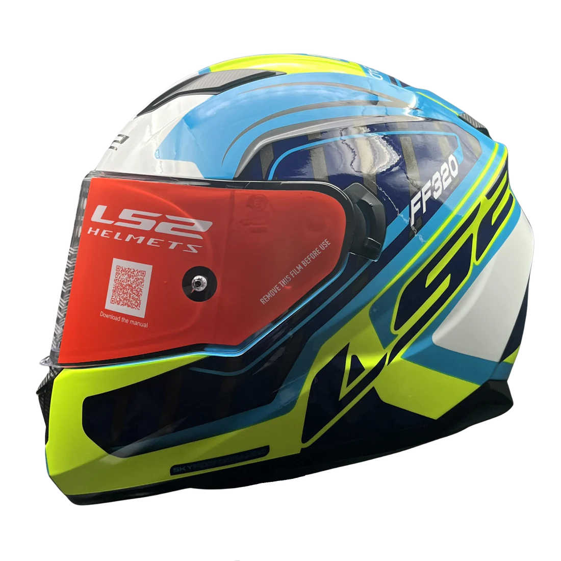 LS2 Stream evo Letails Blue/HI Viz Yellow - ItZspeed