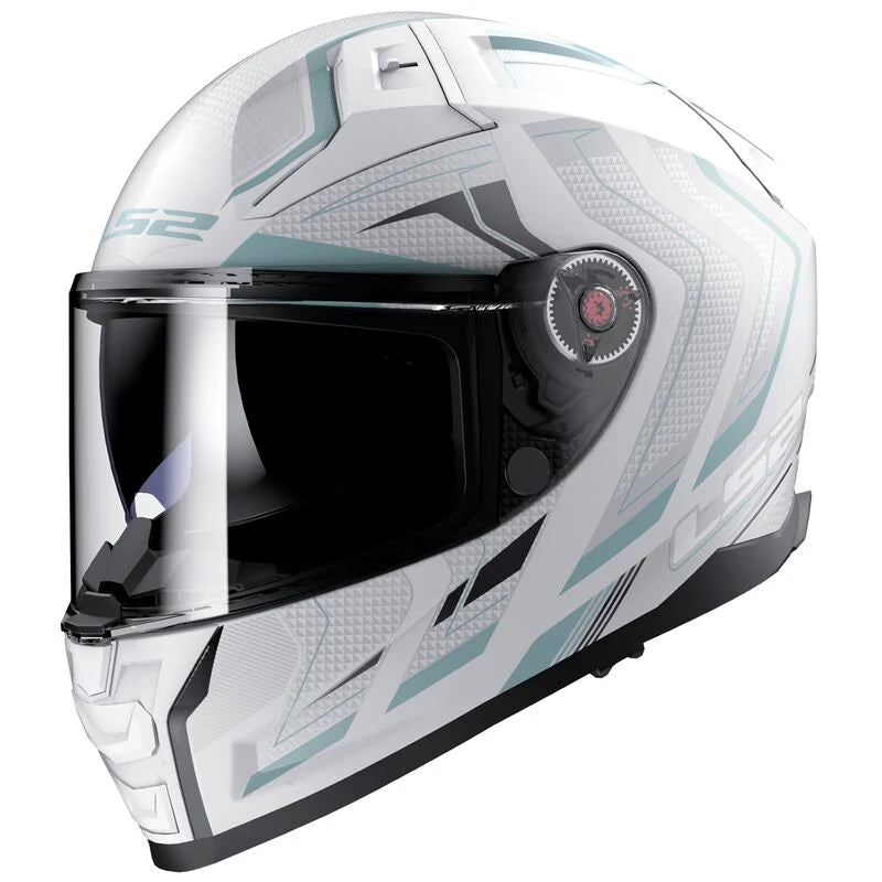 LS2 Vector II Alizer White color Helmet - ItZspeed