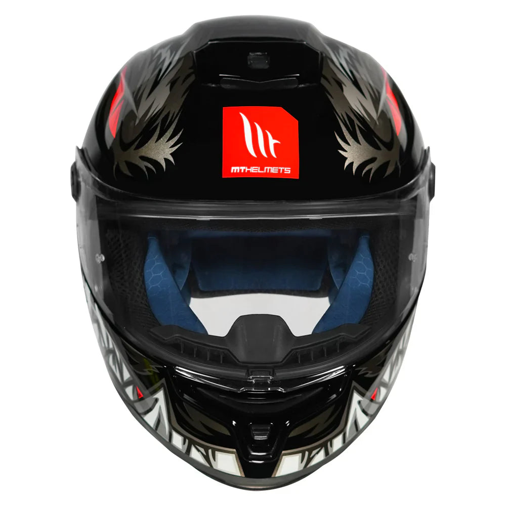 MT Hummer B Lycan Matt Black Helmet - ItZspeed