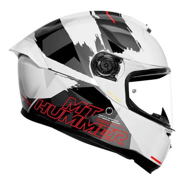 MT Hummer B Monti Helmet White Color - ItZspeed