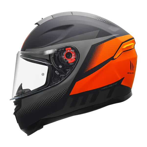 MT Hummer Brick Helmet Matt Orange - ItZspeed