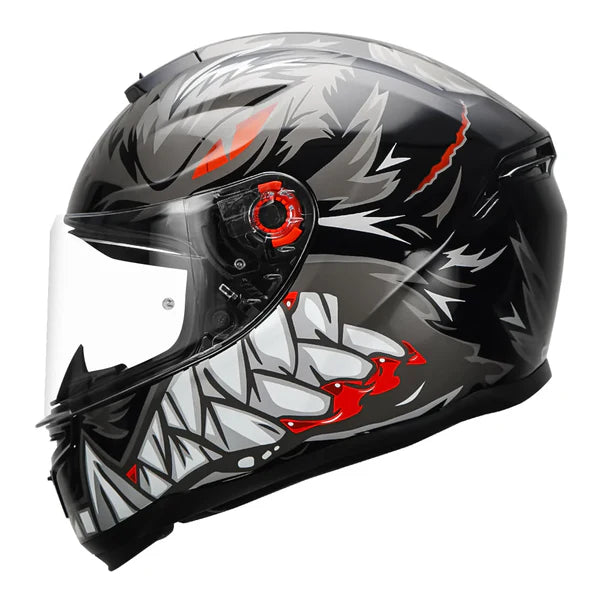 MT Hummer Lycan Gloss black Helmet - ItZspeed