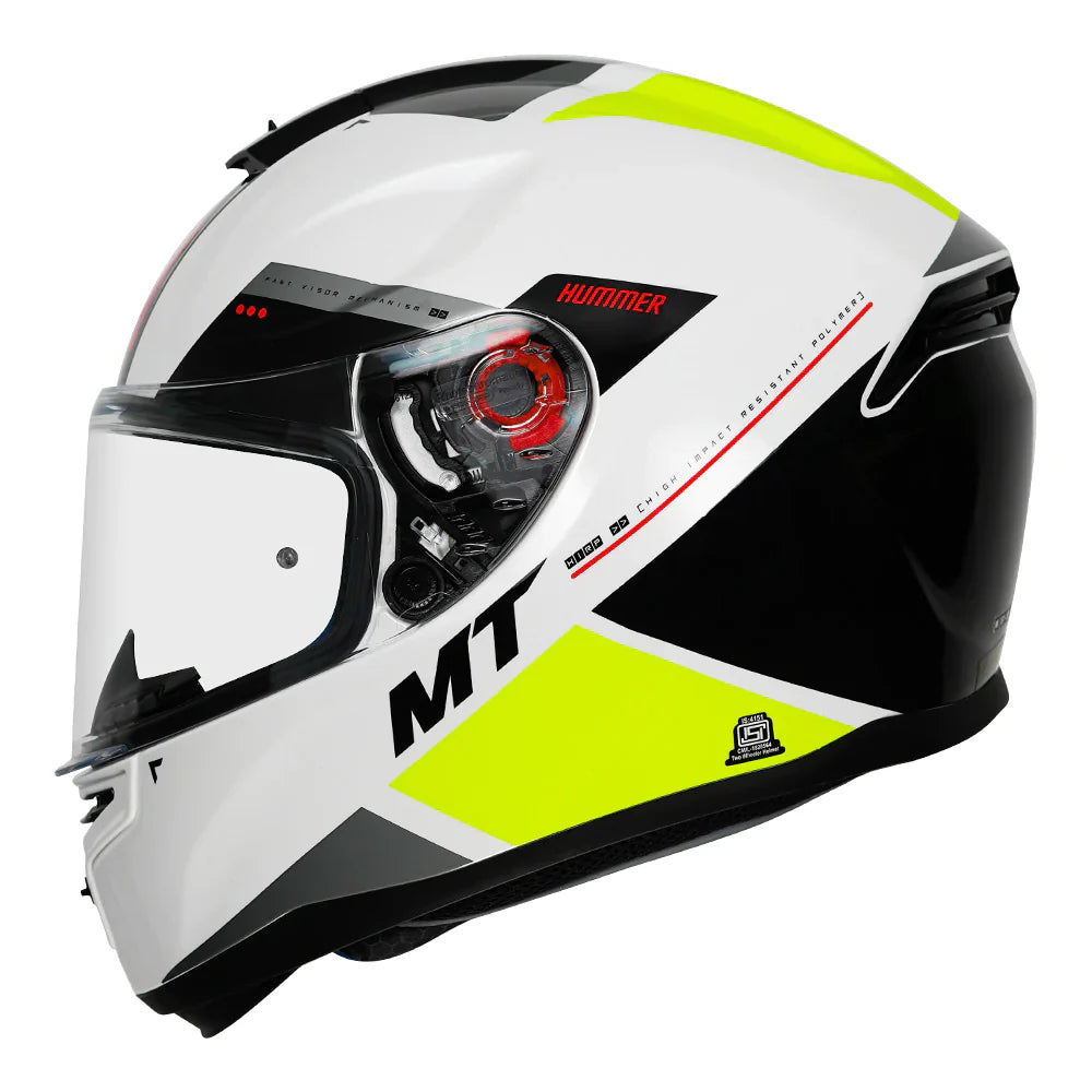 MT Hummer Mir Yellow Color Helmet - ItZspeed