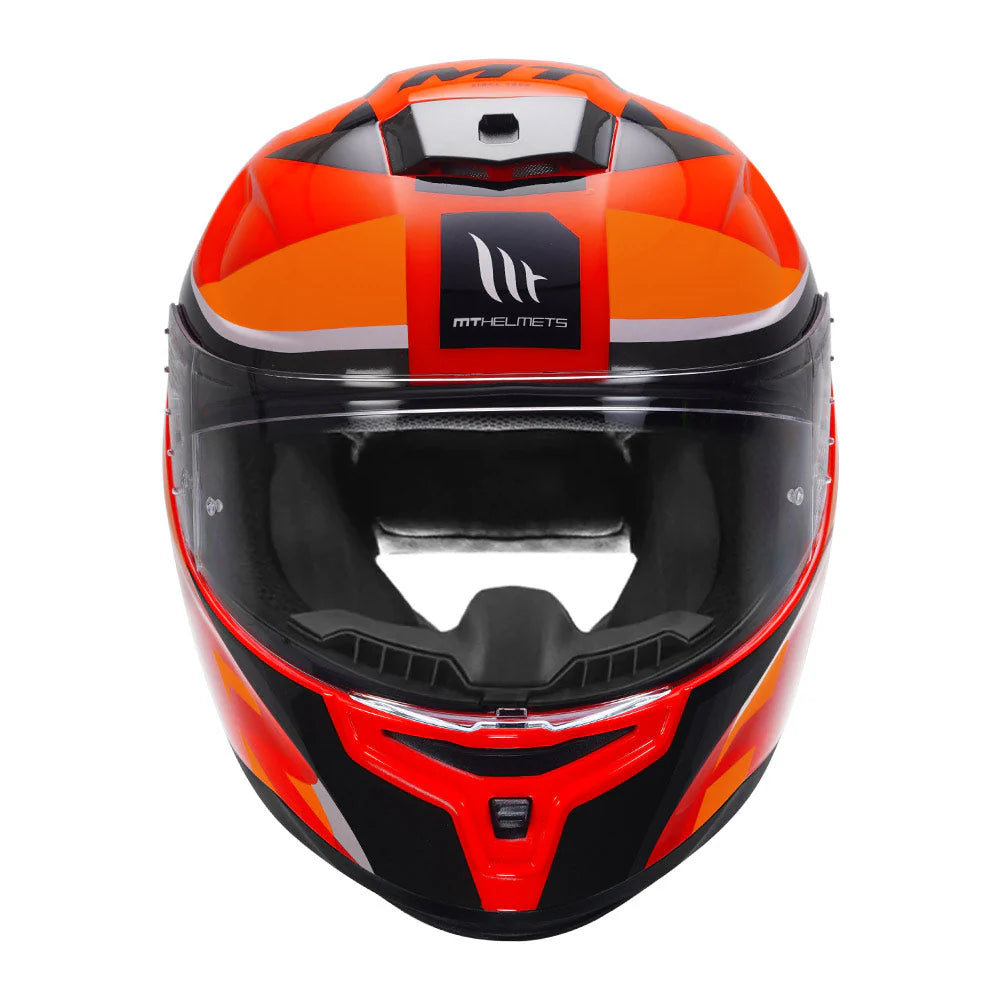 MT Hummer Oasis Helmet Glossy Orange Color - ItZspeed