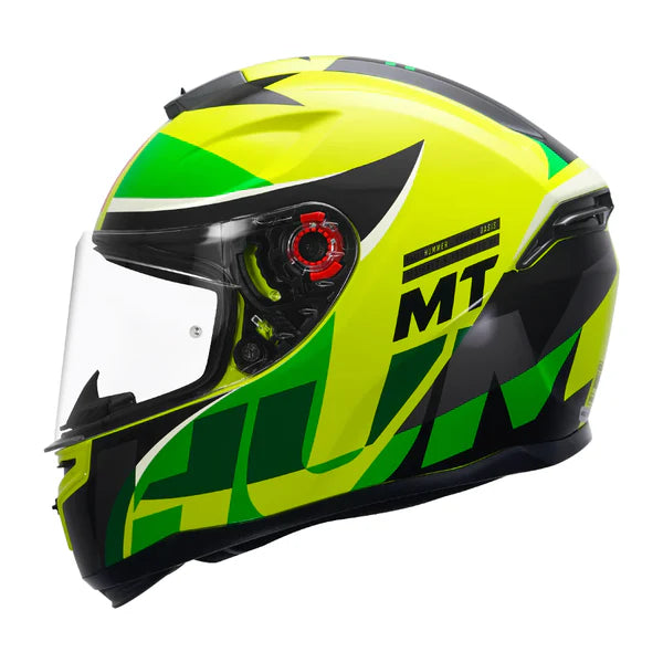 MT Hummer Oasis Helmet Glossy Yellow Color - ItZspeed