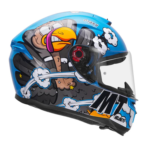 MT Hummer Otaku Helmet Glossy Blue - ItZspeed