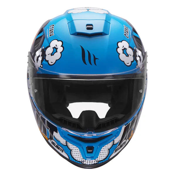 MT Hummer Otaku Helmet Glossy Blue - ItZspeed