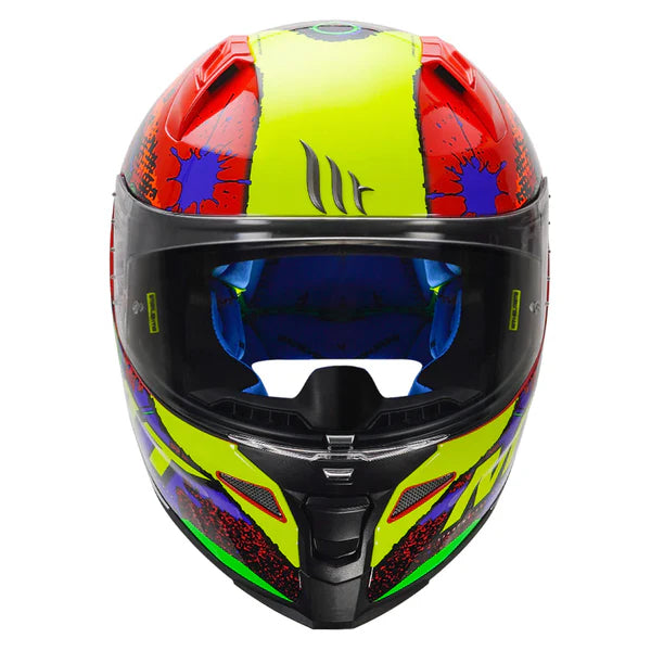 MT Revenge 2 Piston Glossy Red Helmet - ItZspeed