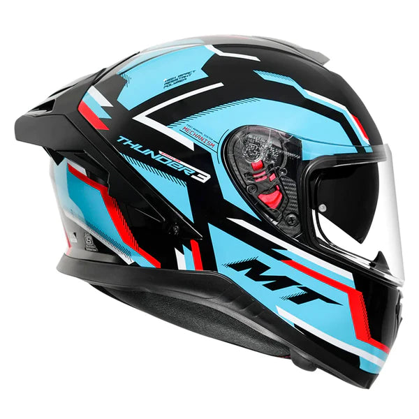 MT THUNDER 3 Pro Blaze Helmet Blue & Black Color - ItZspeed