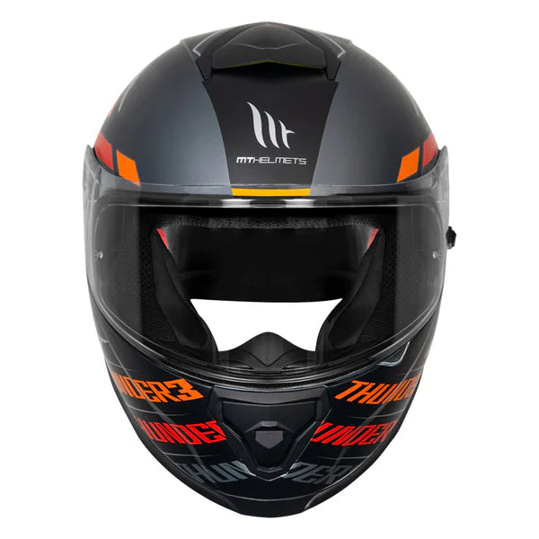 MT THUNDER 3 Pro Damer Matt Black & Red Helmet - ItZspeed