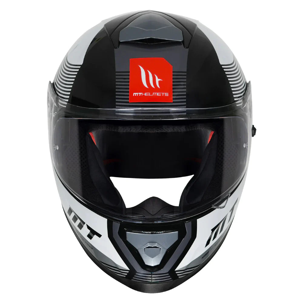 MT THUNDER 3 Pro Diversity Helmet White & Black Color - ItZspeed