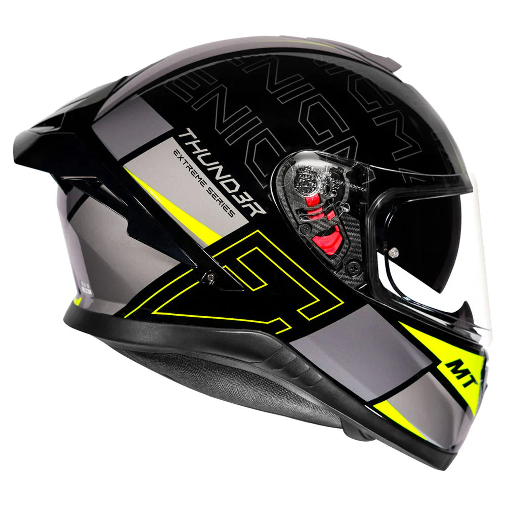 MT THUNDER 3 Pro Enigma Helmet Neon & Black Color - ItZspeed