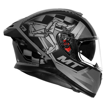 MT THUNDER 3 Pro Isle of Man Matt Grey Helmet - ItZspeed
