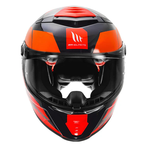 MT THUNDER 4 Exa Orange Color Helmet - ItZspeed
