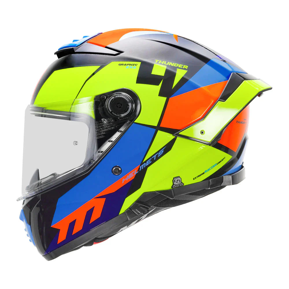 MT THUNDER 4 Pro Exa Helmet Yellow Color - ItZspeed
