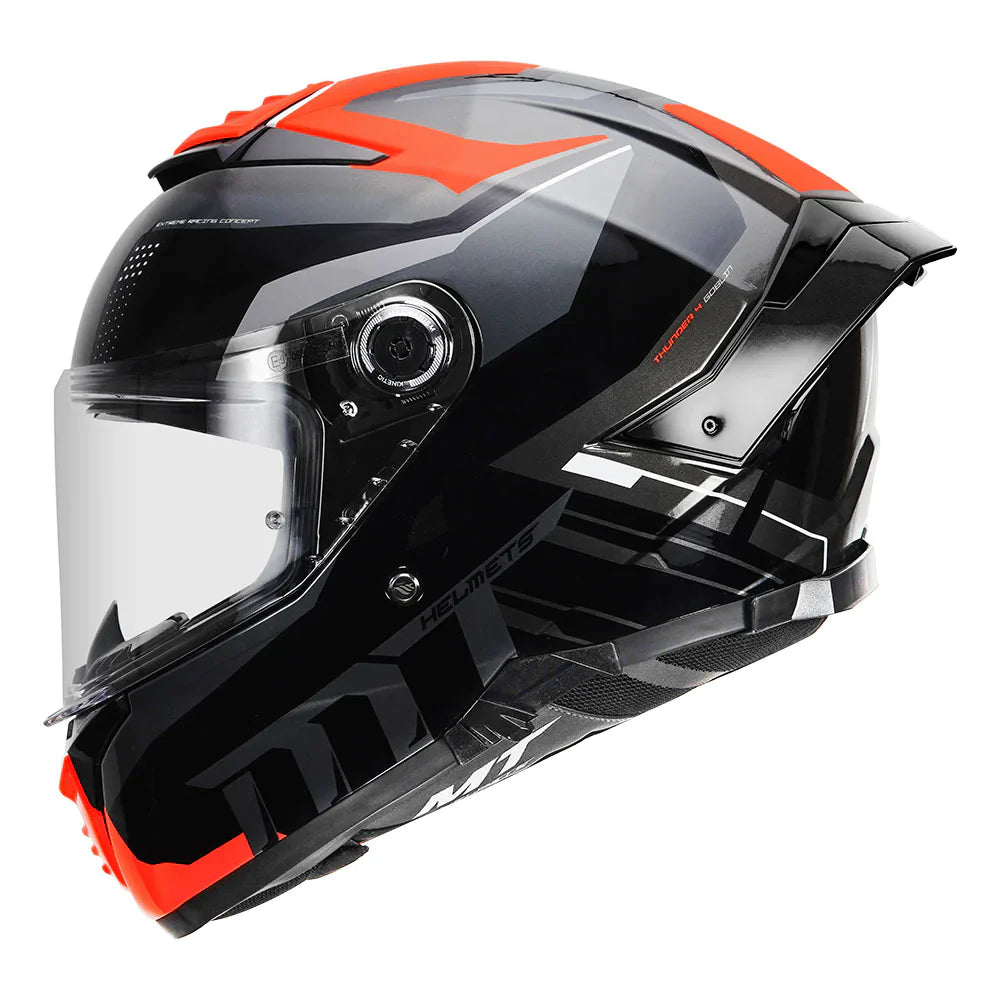 MT THUNDER 4 SV Goblin Glossy Black Helmet - ItZspeed