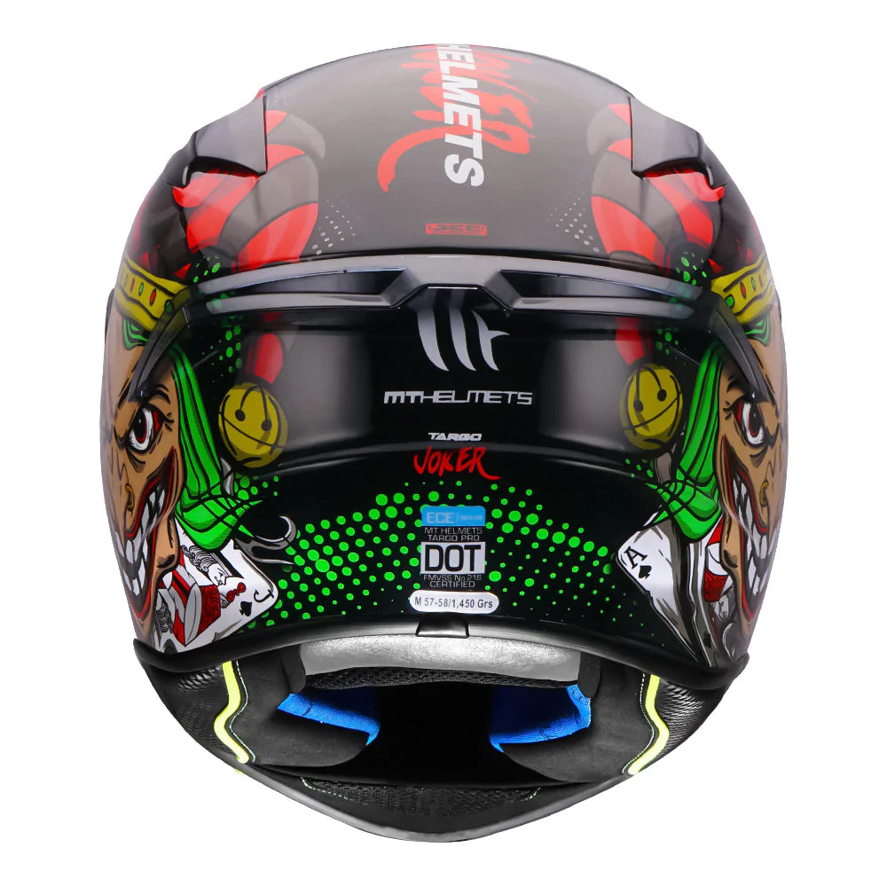 MT Targo Joker Black Color Helmet - ItZspeed