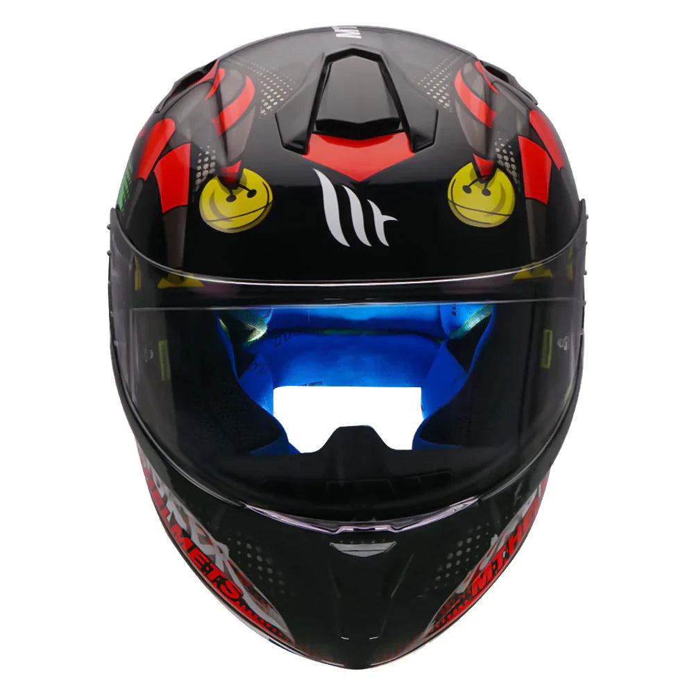 MT Targo Joker Black Color Helmet - ItZspeed