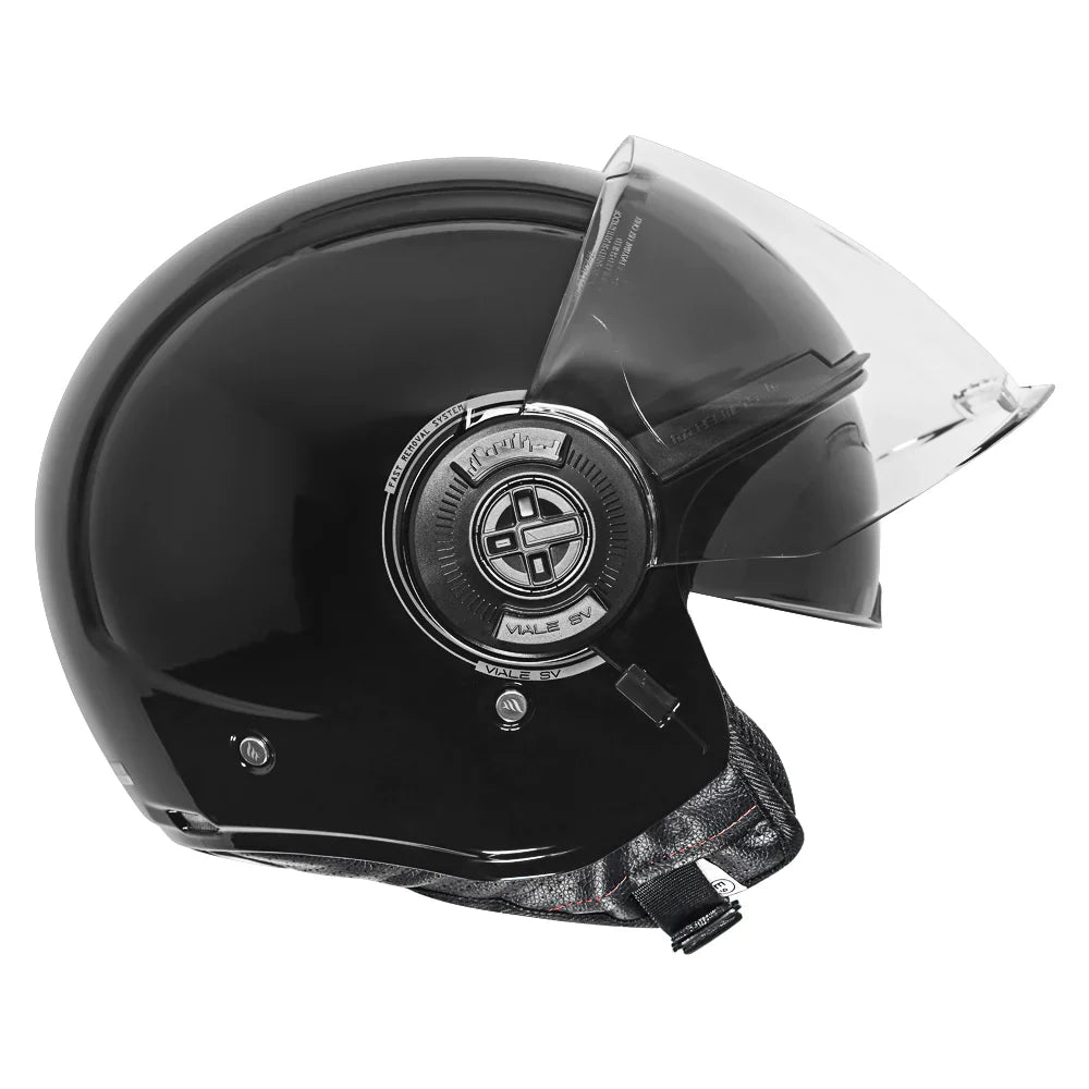 MT Viale Solid Helmet Glossy Black Color - ItZspeed