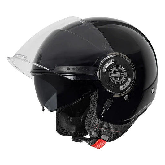 MT Viale Solid Helmet Glossy Black Color - ItZspeed
