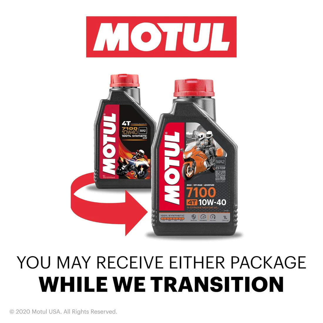 Motul 7100 4T Fully Synthetic 10W-40 Petrol Engine Oil for Bikes (1 L) - ItZspeed